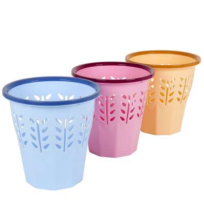 Eco- friendly plastic waste bins, household trash can, office trash can plastic garbage bin