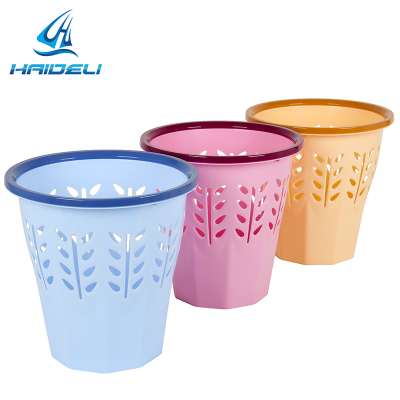 New design beautiful plastic mini round trash can garbage can waste bins for home