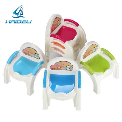 Good quality with sanitary and convenient handle boy urinal 2016 lovely plastic baby potty